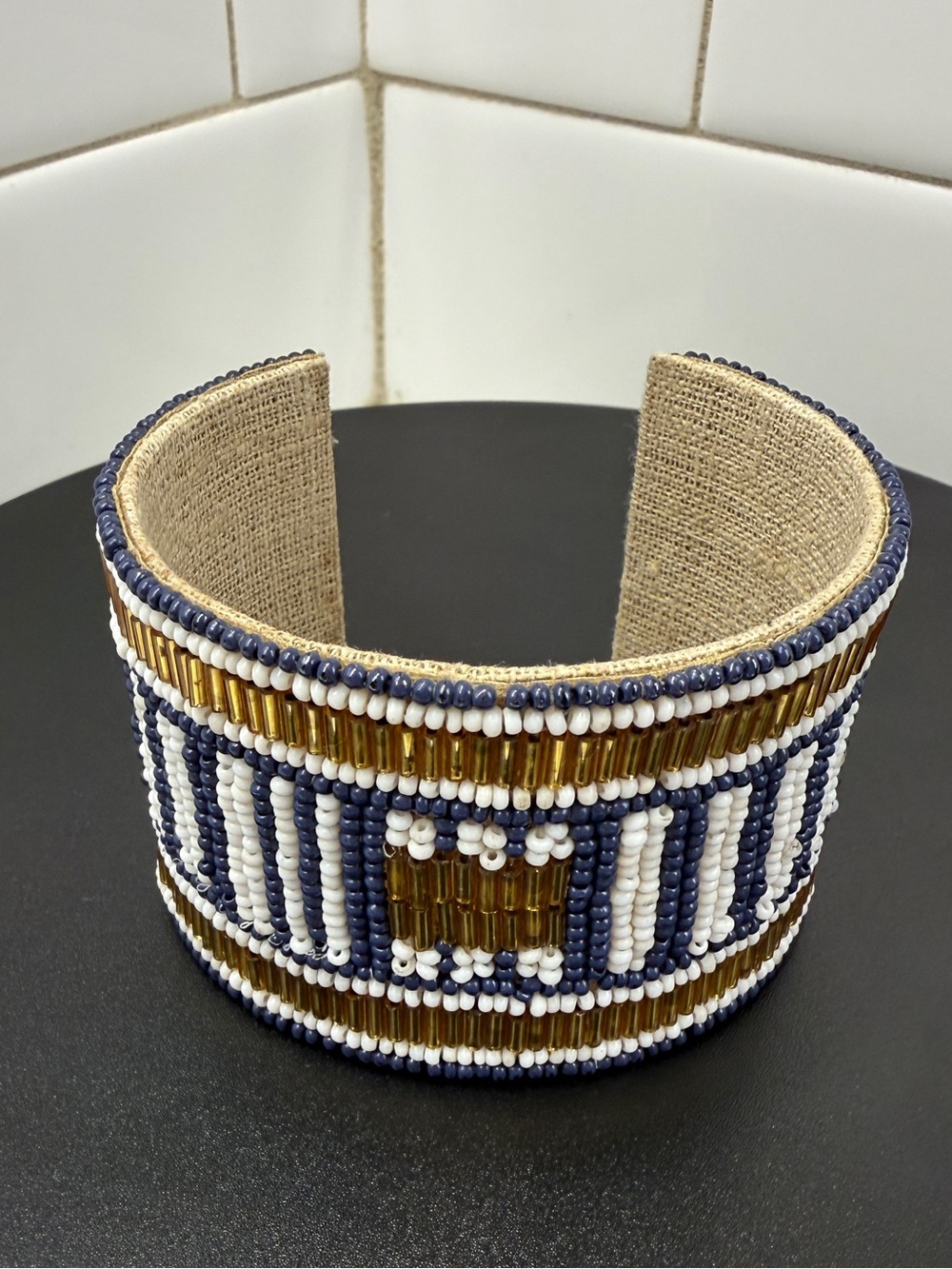Southwestern Hand-Beaded Cuff Bracelet